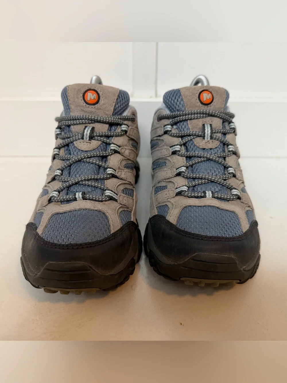 Merrell Womens Moab 2 Ventilator Hiking Shoes Smoke Grey Blue J06014 Size 7.5